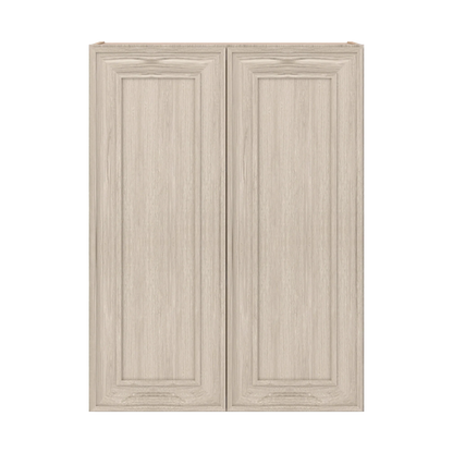 Ivory Elegant Craftsman Shaker W2736 wall cabinet – close front view, RTA kitchen cabinet