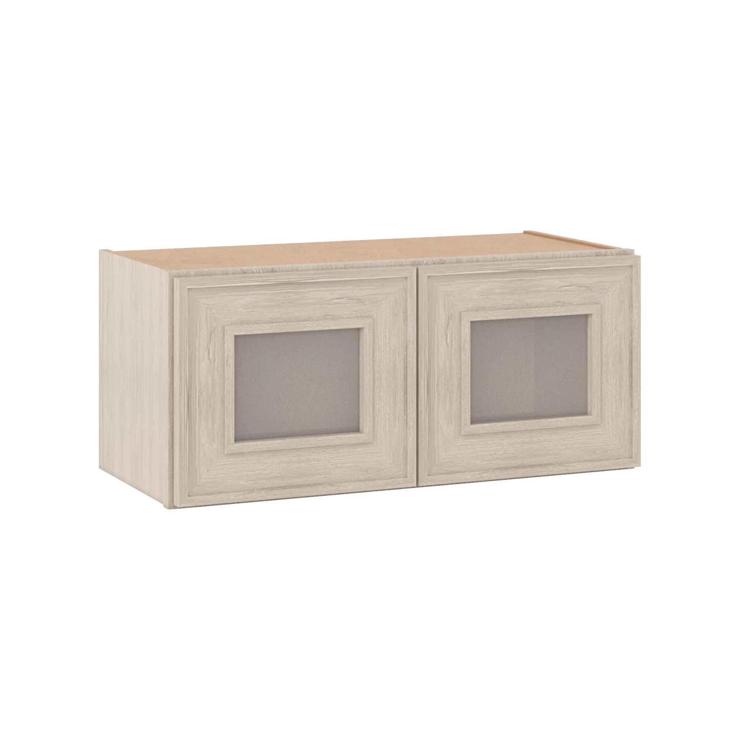 Ivory Elegant Craftsman Shaker W3012GD wall cabinet – close angle view, RTA kitchen cabinet