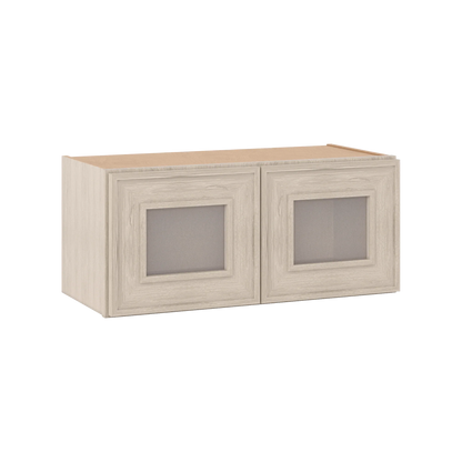 Ivory Elegant Craftsman Shaker W3012GD wall cabinet – close angle view, RTA kitchen cabinet