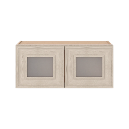 Ivory Elegant Craftsman Shaker W3012GD wall cabinet – close front view, RTA kitchen cabinet