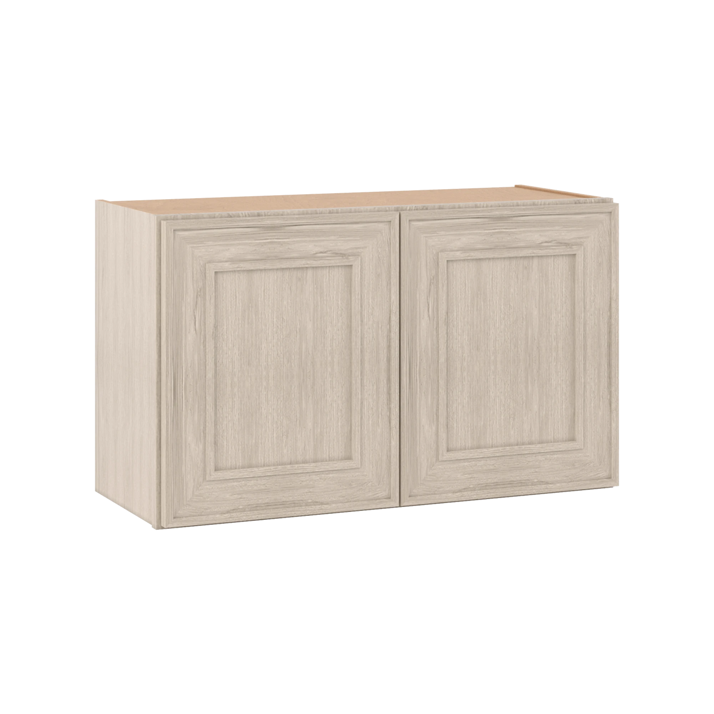 30" Wide Double Door 12", 15", 18", 21"& 24" Tall Bridge Ivory Elegant Craftsman Shaker Wall Cabinet