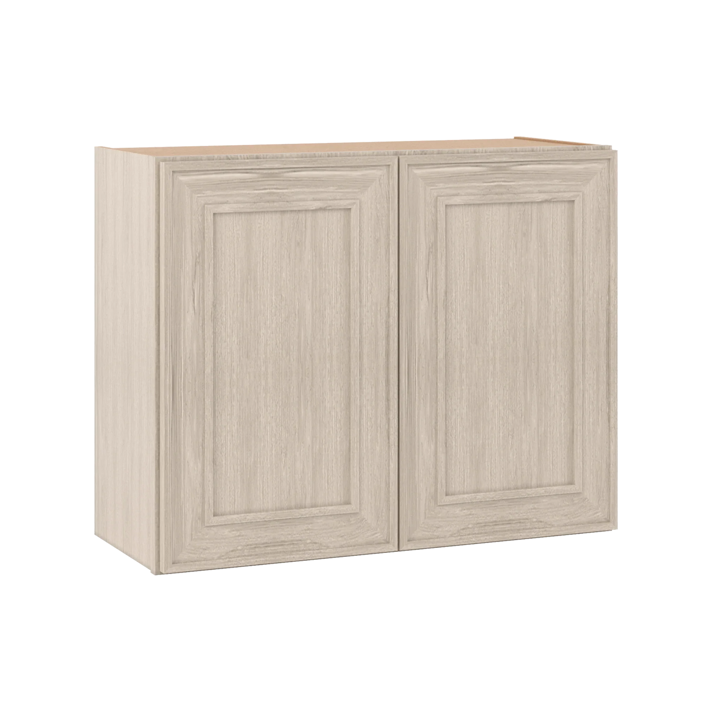 Ivory Elegant Craftsman Shaker W3024 wall cabinet – close angle view, RTA kitchen cabinet