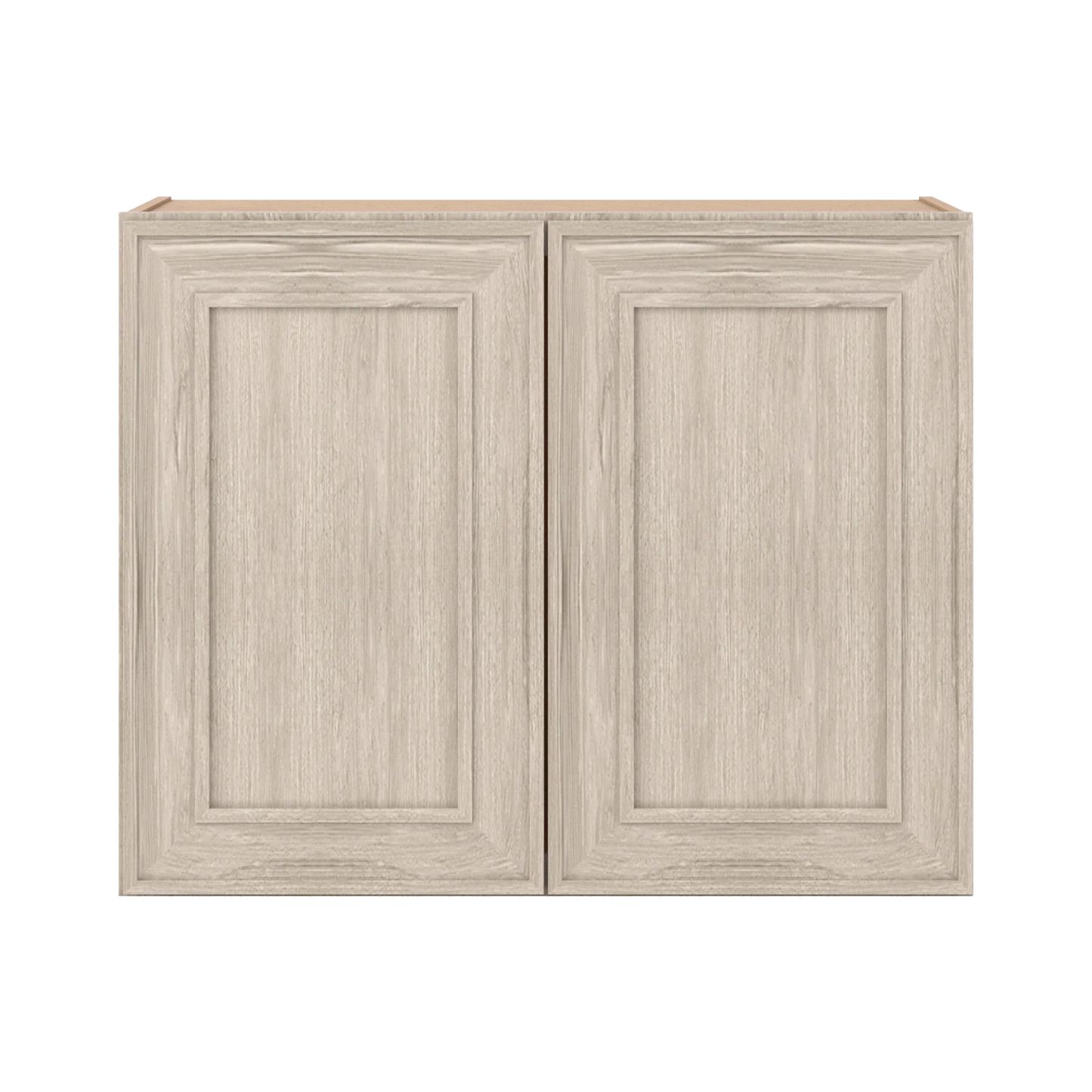 Ivory Elegant Craftsman Shaker W3024 wall cabinet – close front view, RTA kitchen cabinet