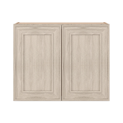 Ivory Elegant Craftsman Shaker W3024 wall cabinet – close front view, RTA kitchen cabinet
