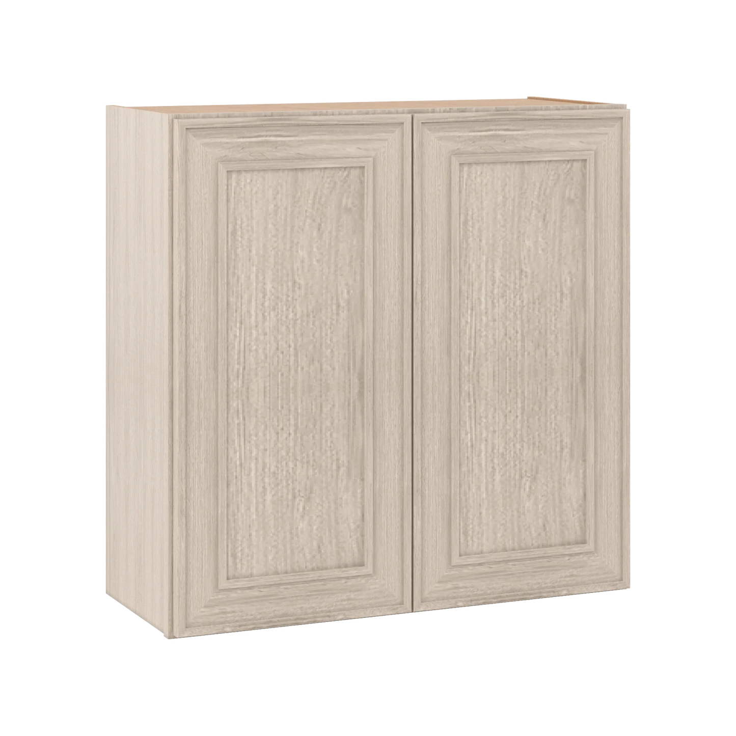 Ivory Elegant Craftsman Shaker W3030 wall cabinet – close angle view, RTA kitchen cabinet
