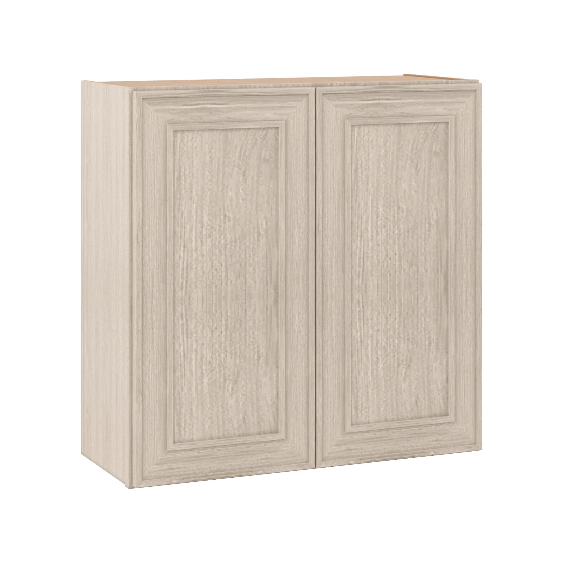 Ivory Elegant Craftsman Shaker W3030 wall cabinet – close angle view, RTA kitchen cabinet