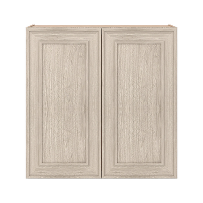 Ivory Elegant Craftsman Shaker W3030 wall cabinet – close front view, RTA kitchen cabinet