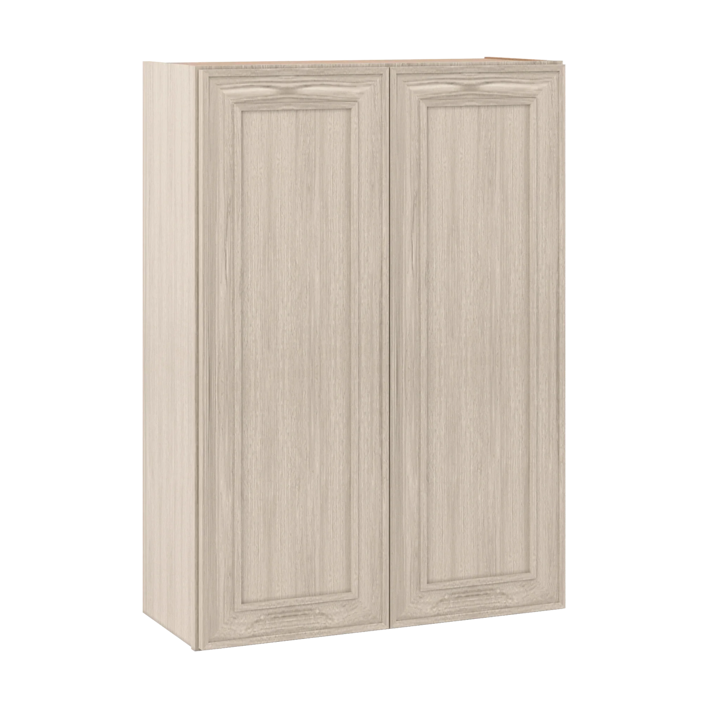 Ivory Elegant Craftsman Shaker W3042 wall cabinet – close angle view, RTA kitchen cabinet