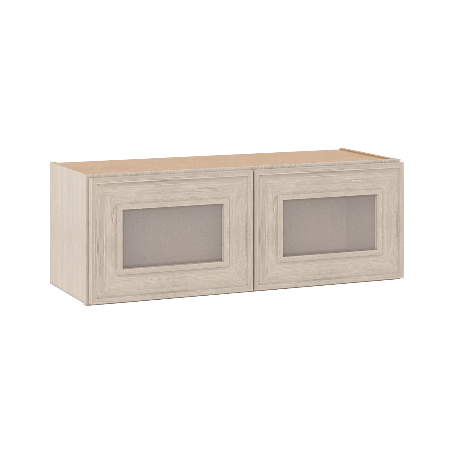 Ivory Elegant Craftsman Shaker W3312GD wall cabinet – close angle view, RTA kitchen cabinet
