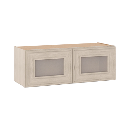 Ivory Elegant Craftsman Shaker W3312GD wall cabinet – close angle view, RTA kitchen cabinet