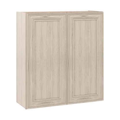 Ivory Elegant Craftsman Shaker W3336 wall cabinet – close angle view, RTA kitchen cabinet