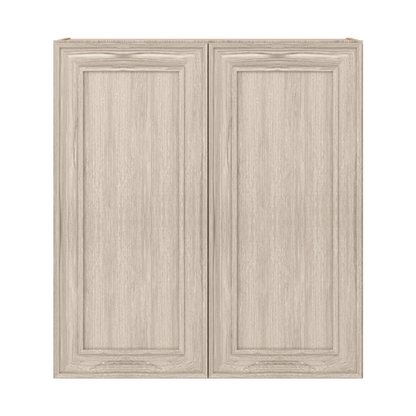 Ivory Elegant Craftsman Shaker W3336 wall cabinet – close front view, RTA kitchen cabinet