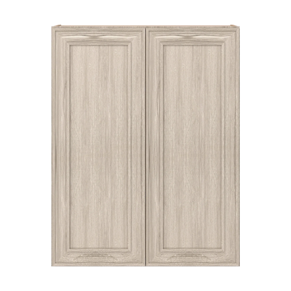 Ivory Elegant Craftsman Shaker W3342 wall cabinet – close front view, RTA kitchen cabinet