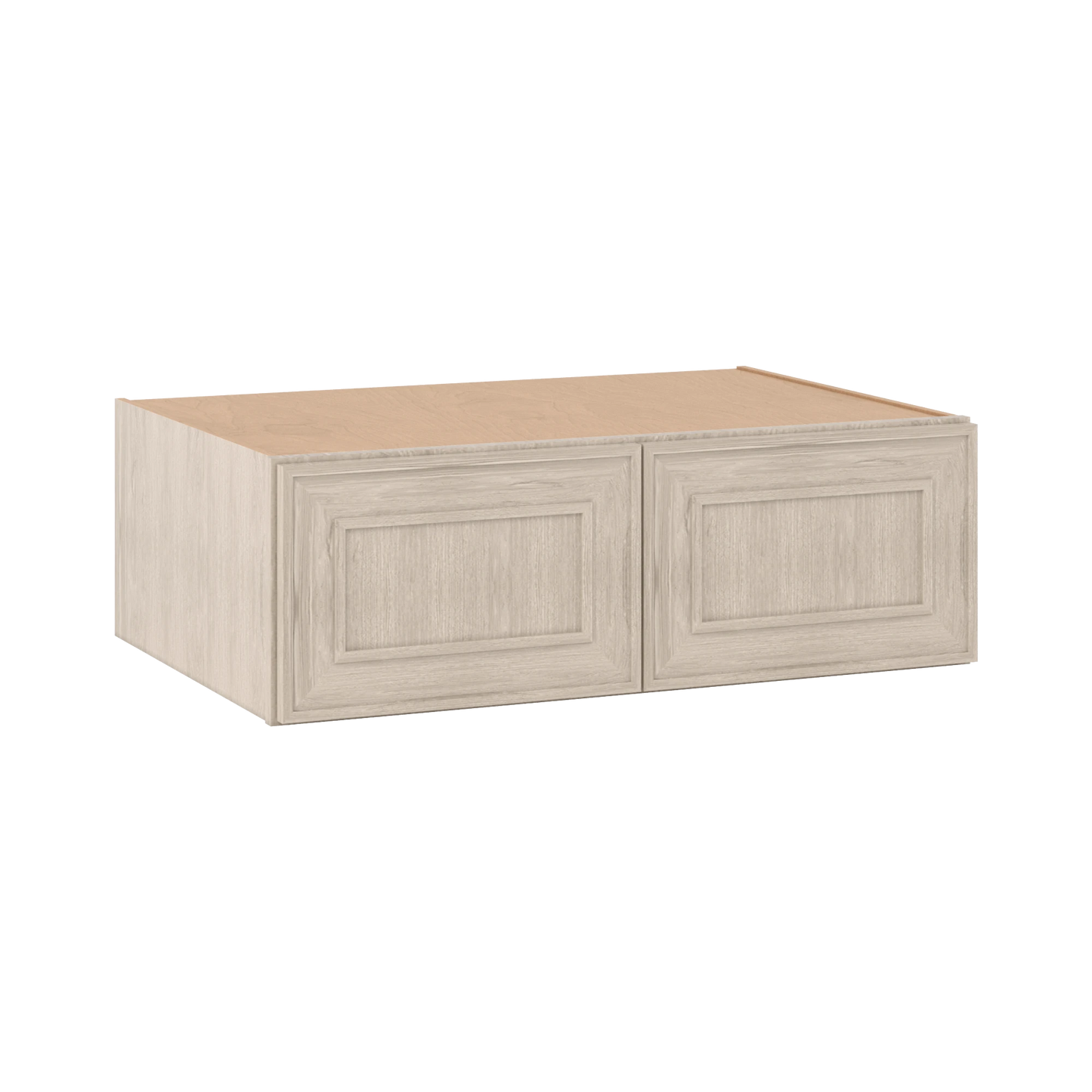 36" Wide 24" Deep 12", 15", 18", 21" & 24" Tall Ivory Elegant Craftsman Shaker Refrigerator Wall Cabinet