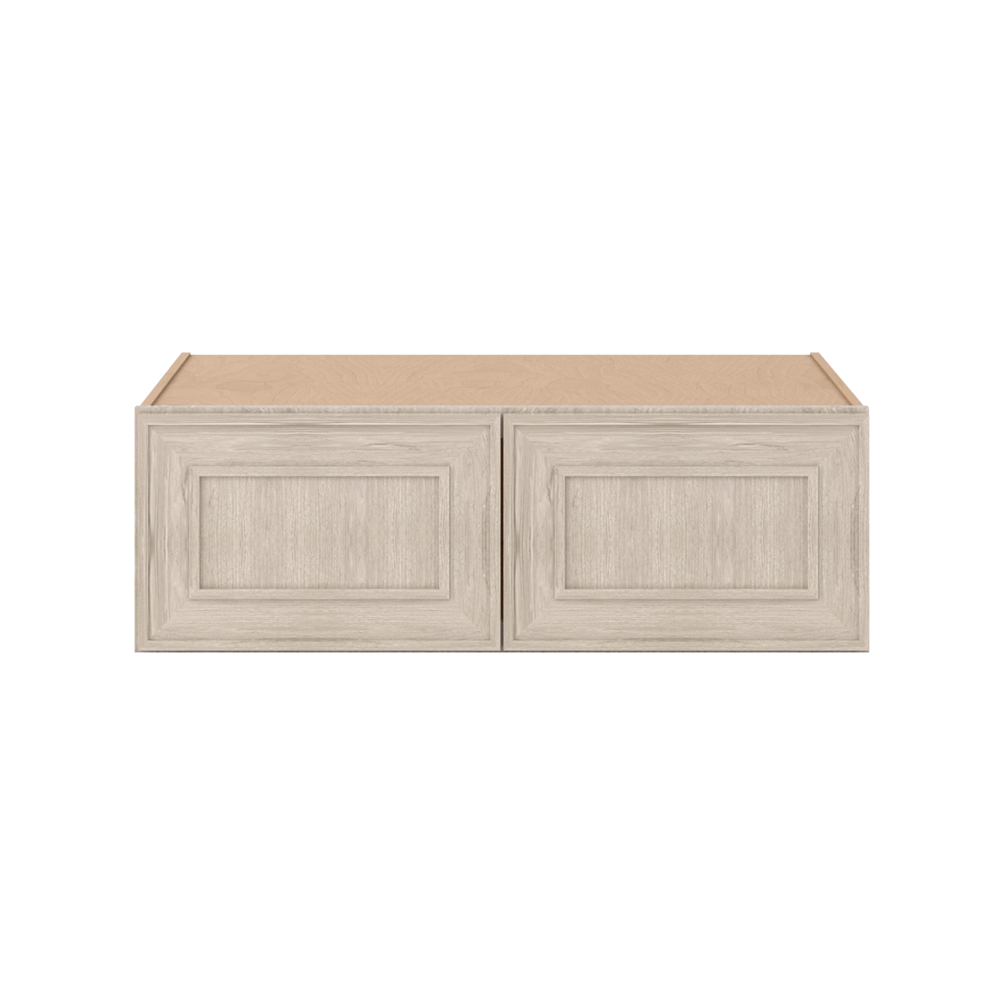 36" Wide 24" Deep 12", 15", 18", 21" & 24" Tall Ivory Elegant Craftsman Shaker Refrigerator Wall Cabinet