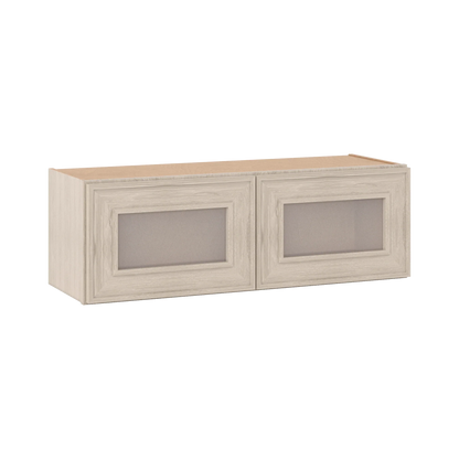 Ivory Elegant Craftsman Shaker W3612GD wall cabinet – close angle view, RTA kitchen cabinet