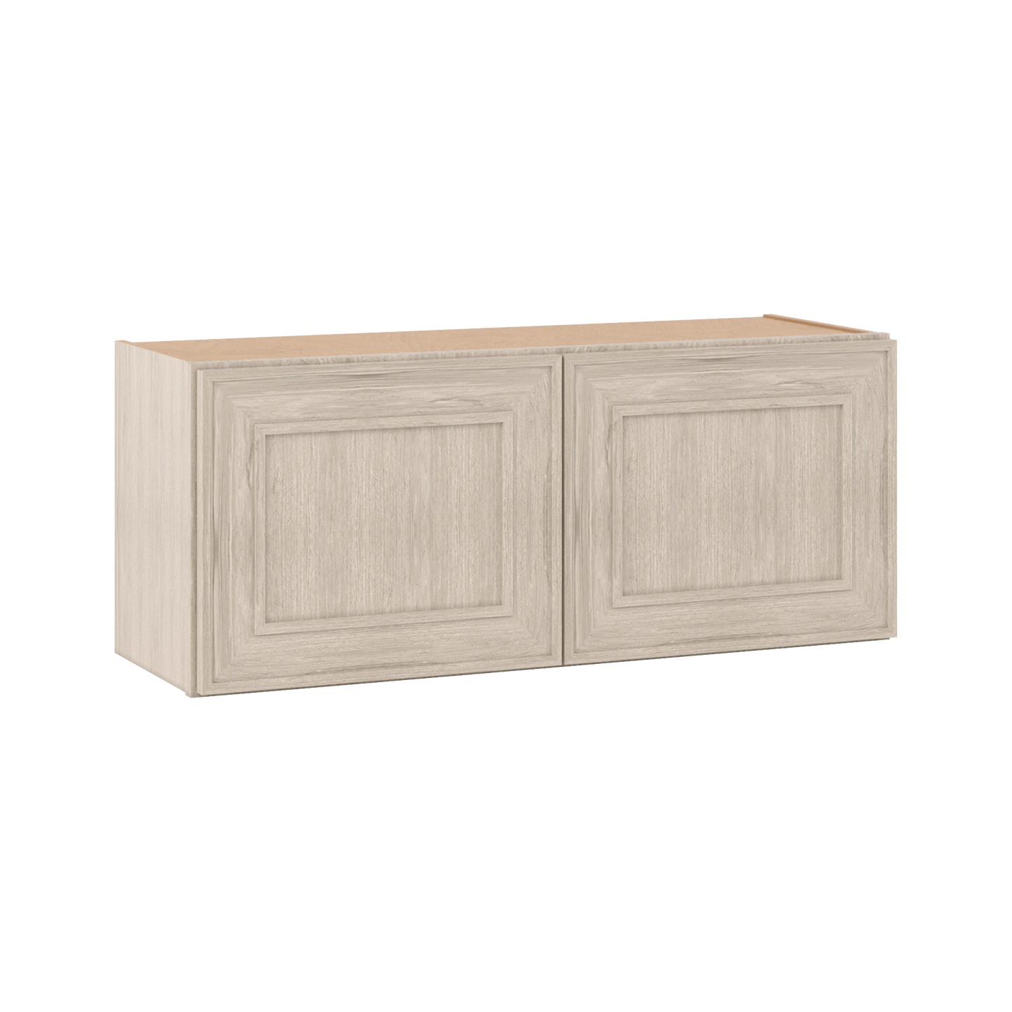 36" Wide Double Door 12", 15", 18", 21" & 24" Tall & 12" Deep Ivory Elegant Craftsman Shaker Wall Cabinet