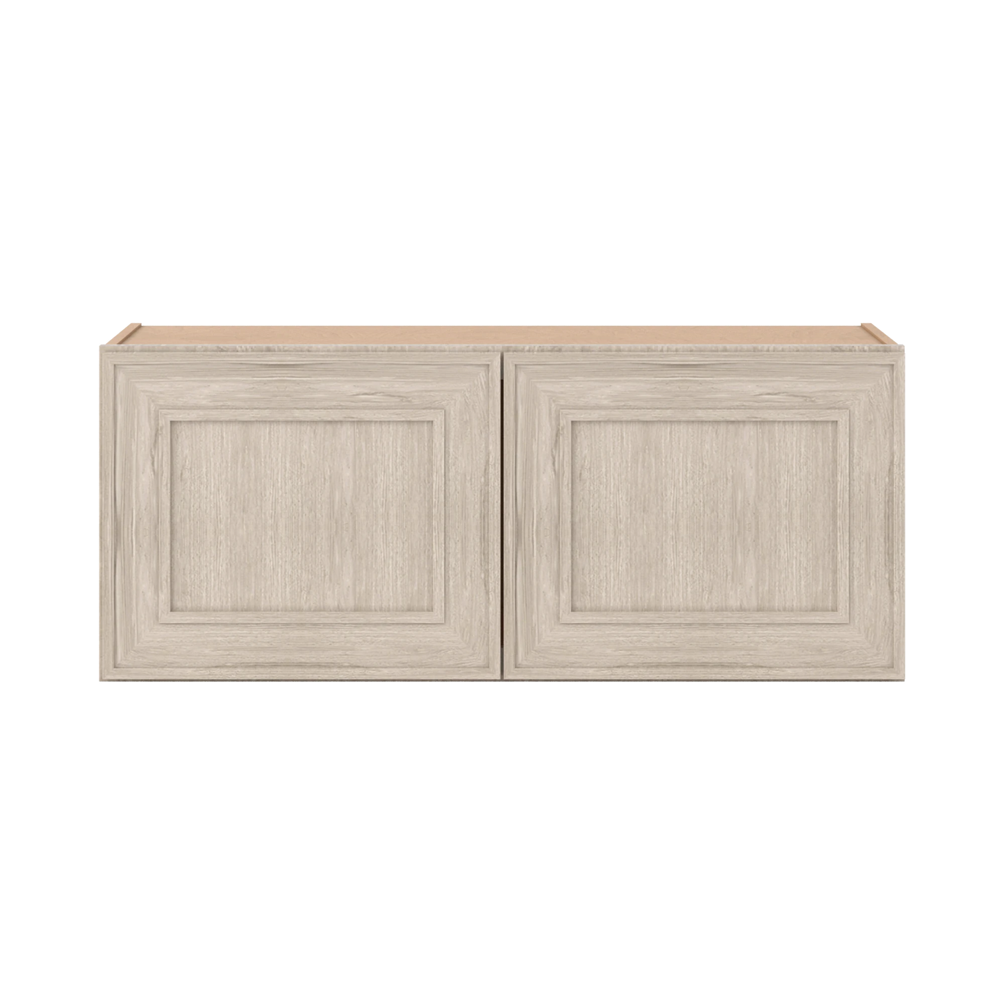 36" Wide Double Door 12", 15", 18", 21" & 24" Tall & 12" Deep Ivory Elegant Craftsman Shaker Wall Cabinet