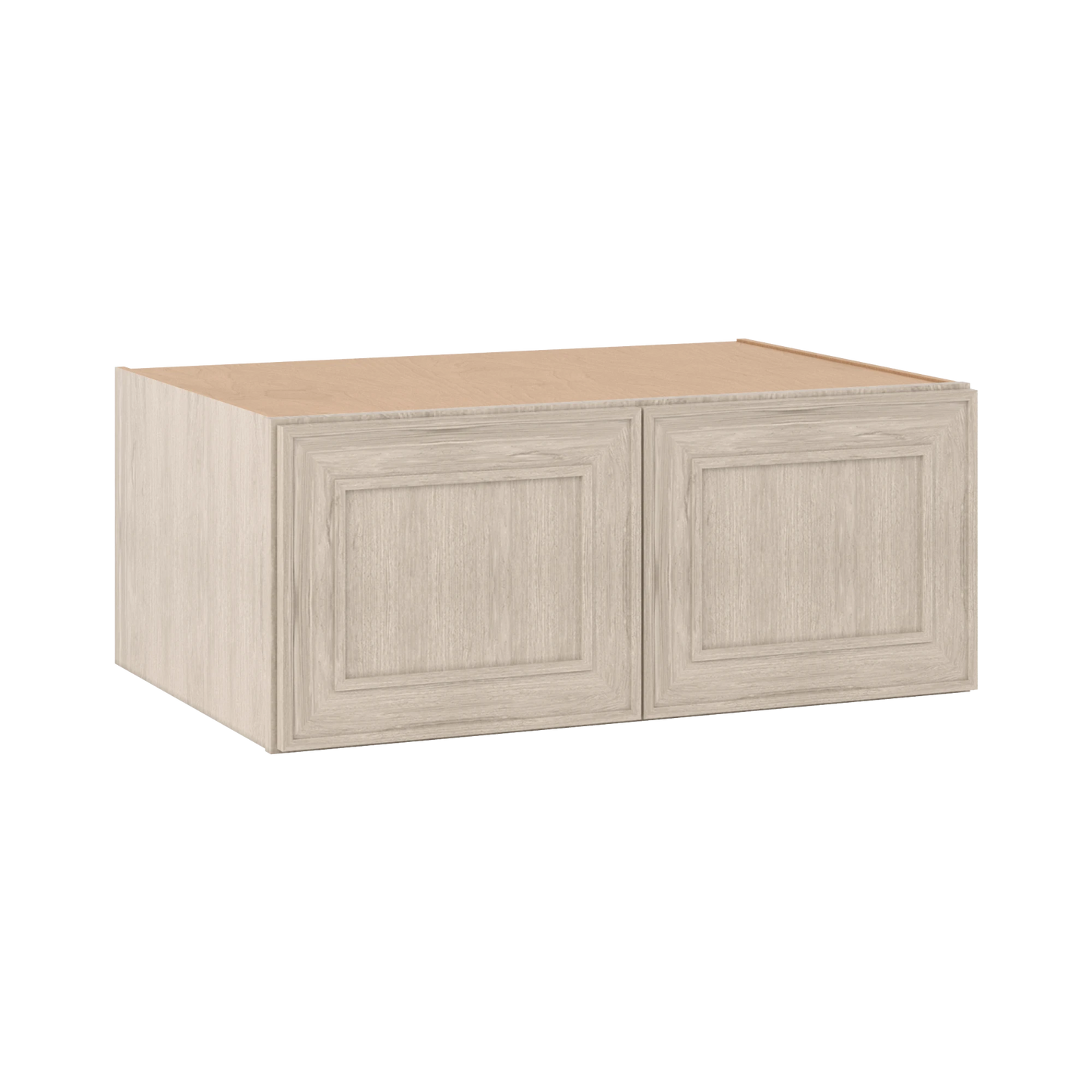 36" Wide 24" Deep 12", 15", 18", 21" & 24" Tall Ivory Elegant Craftsman Shaker Refrigerator Wall Cabinet