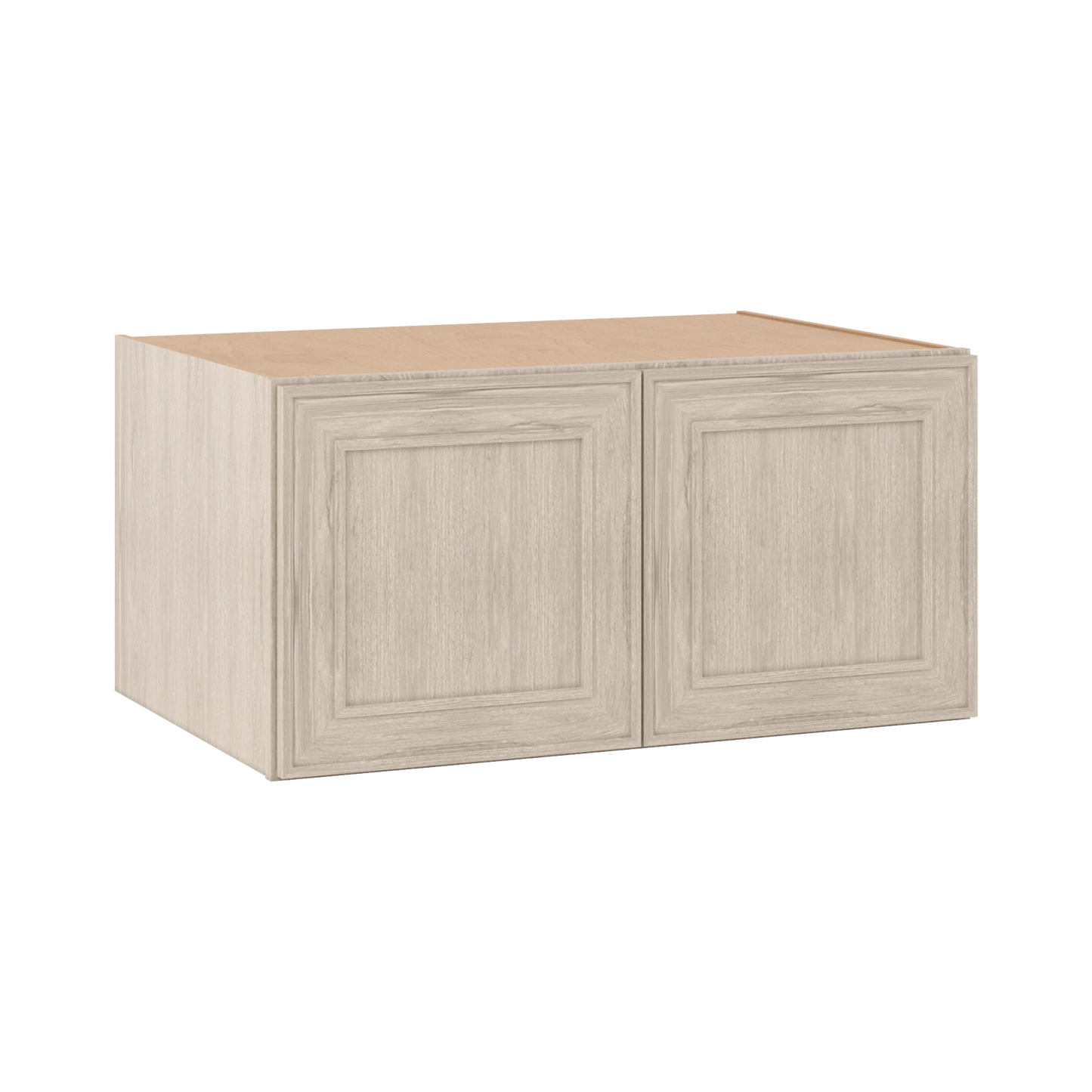 36" Wide 24" Deep 12", 15", 18", 21" & 24" Tall Ivory Elegant Craftsman Shaker Refrigerator Wall Cabinet