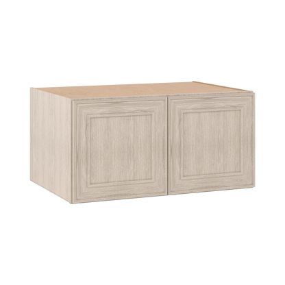 36" Wide 24" Deep 12", 15", 18", 21" & 24" Tall Ivory Elegant Craftsman Shaker Refrigerator Wall Cabinet