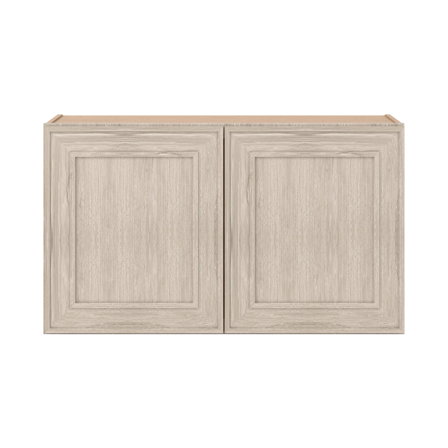36" Wide Double Door 12", 15", 18", 21" & 24" Tall & 12" Deep Ivory Elegant Craftsman Shaker Wall Cabinet