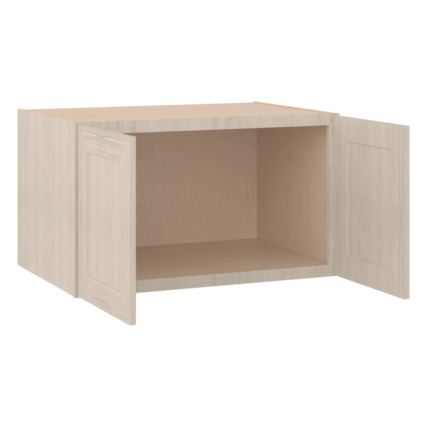 36" Wide 24" Deep 12", 15", 18", 21" & 24" Tall Ivory Elegant Craftsman Shaker Refrigerator Wall Cabinet