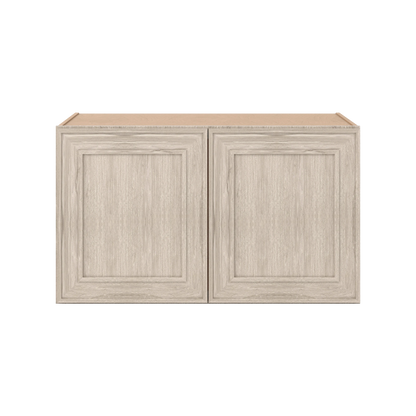 36" Wide 24" Deep 12", 15", 18", 21" & 24" Tall Ivory Elegant Craftsman Shaker Refrigerator Wall Cabinet