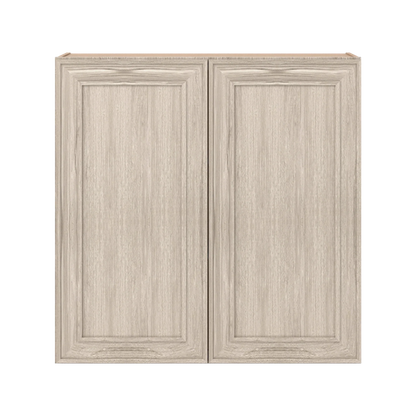 Ivory Elegant Craftsman Shaker W3636 wall cabinet – close front view, RTA kitchen cabinet