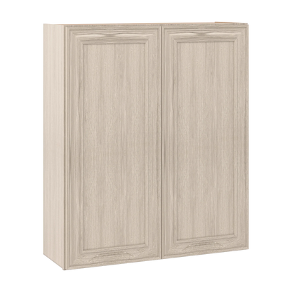 Ivory Elegant Craftsman Shaker W3642 wall cabinet – close angle view, RTA kitchen cabinet