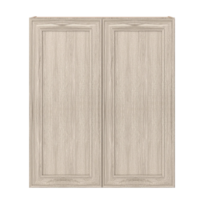 Ivory Elegant Craftsman Shaker W3642 wall cabinet – close front view, RTA kitchen cabinet