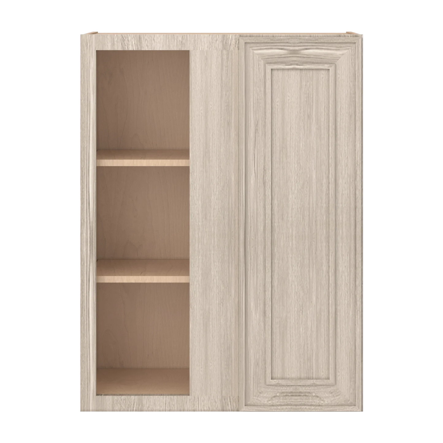 Ivory Elegant Craftsman Shaker WBC2736 wall cabinet – close front view, RTA kitchen cabinet
