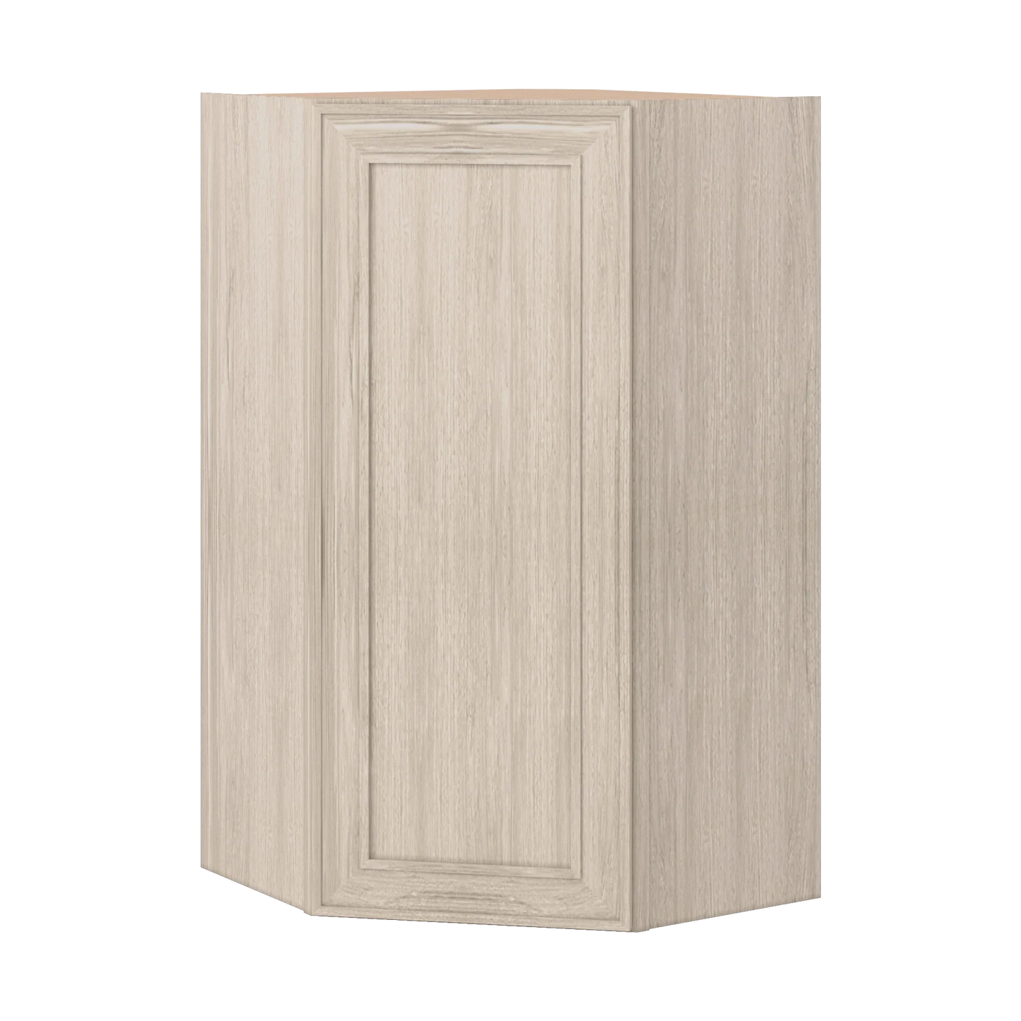 Ivory Elegant Craftsman Shaker WDC2442 wall cabinet – close angle view, RTA kitchen cabinet
