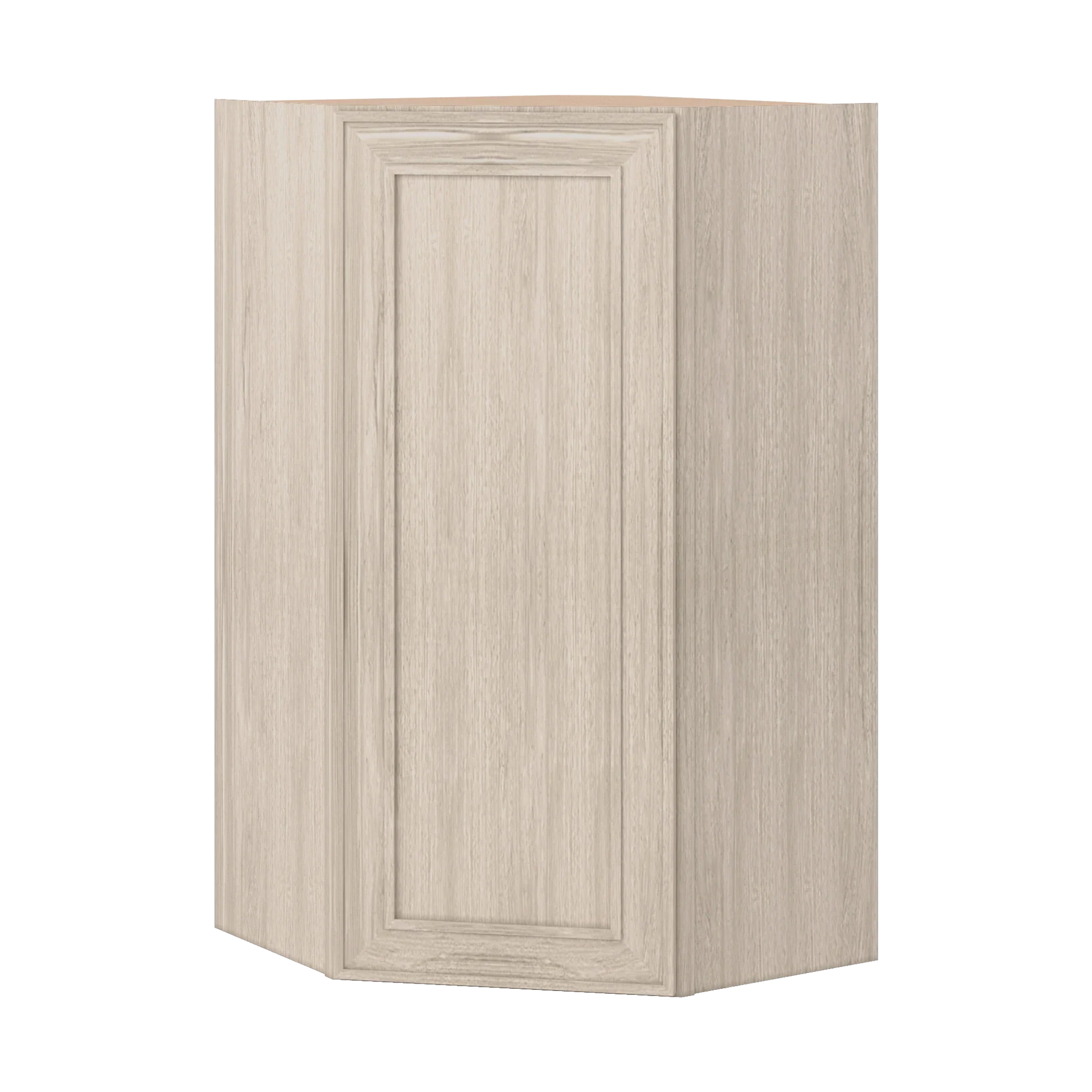 Ivory Elegant Craftsman Shaker WDC2442 wall cabinet – close angle view, RTA kitchen cabinet