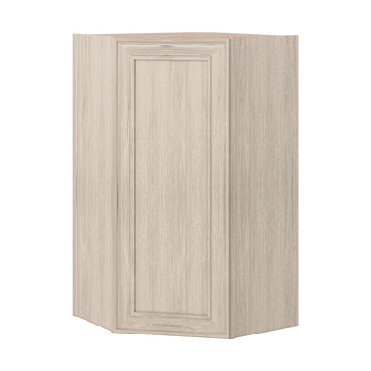 Ivory Elegant Craftsman Shaker WDC2442 wall cabinet – close angle view, RTA kitchen cabinet