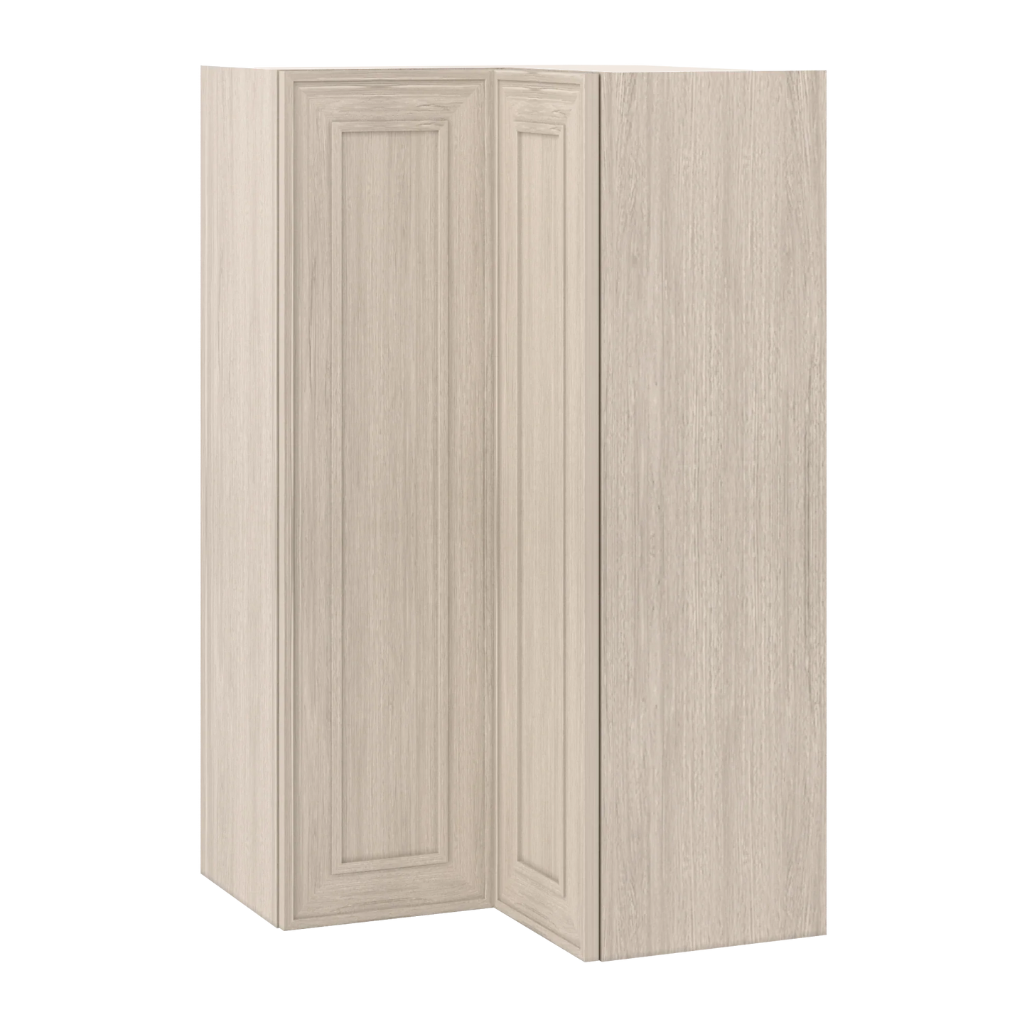 Ivory Elegant Craftsman Shaker WER2442 wall cabinet – close angle view, RTA kitchen cabinet