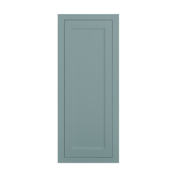 39" Tall Inset Shaker Wall Cabinet - Single Door in Moody Blue SW 6221, Shaker door, Premium Box