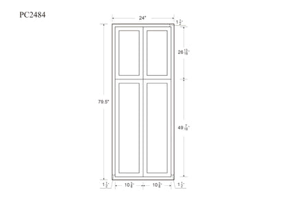Pantry 84" Tall 24", 30" & 36" Wide Inset Cabinet