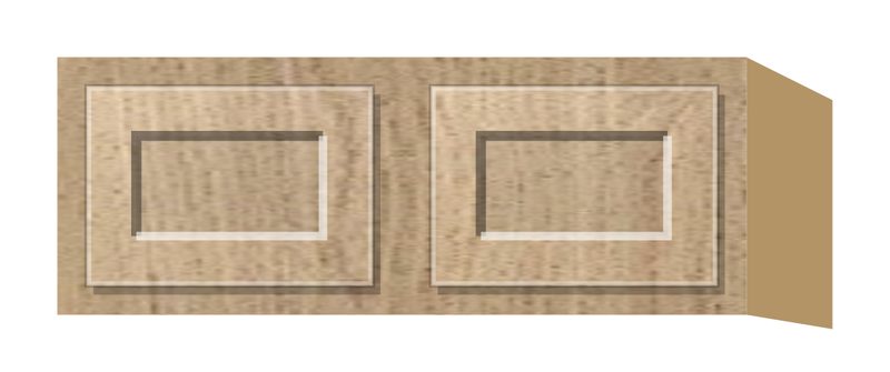 Rift 24" Wide 24 " Deep Stacker Wall Cabinet - Double Door 9"-51" Tall, Shaker door, natural rift white oak