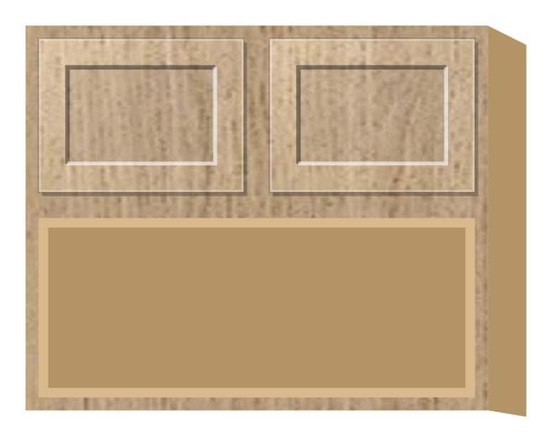 Rift 36" Wide Microwave Wall Cabinet 30", 33", 36" & 39" Tall, Shaker door, natural rift white oak