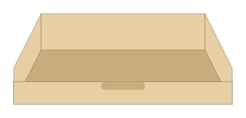 Rift Roll Out Shelf 18" - 36", Shaker door, natural rift white oak