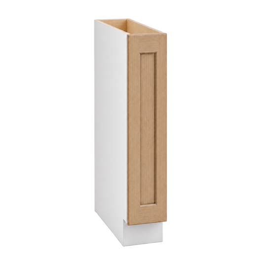 Rift Oak shaker spice pullout base cabinet