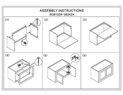 42" W 14" D Custom Inset Shaker Wall Cabinet - 12", 15", 18", 21" & 24" Tall