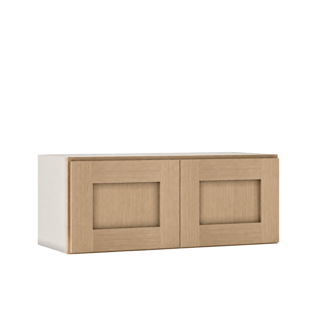 Rift Oak shaker bridge wall cabinet