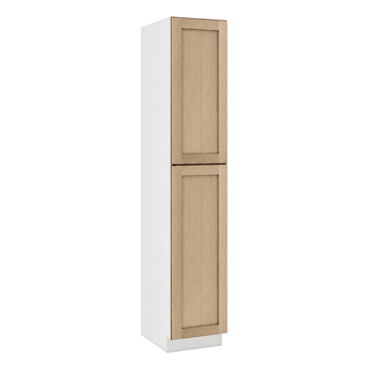 Rift Oak shaker pantry cabinet