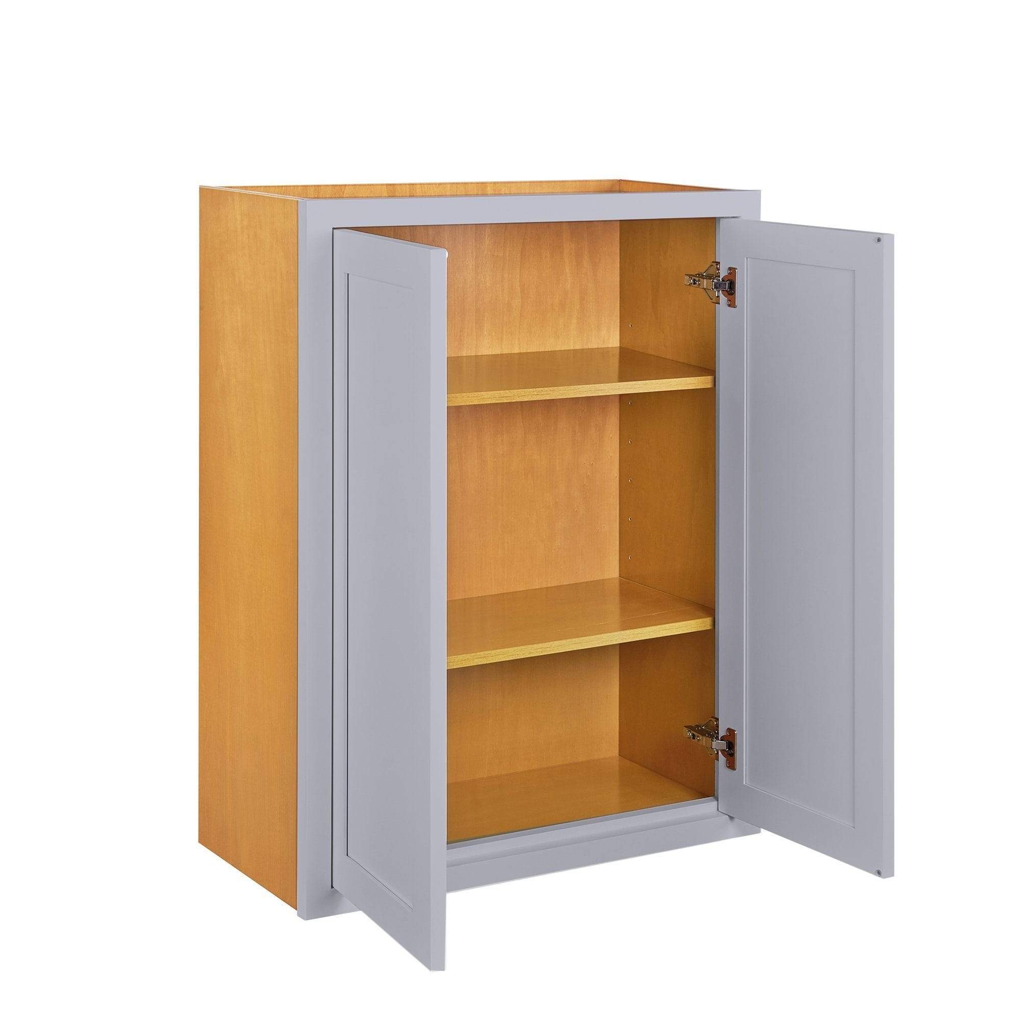 Light Gray Shaker Inset Drawer Base Cabinet - 30- 33