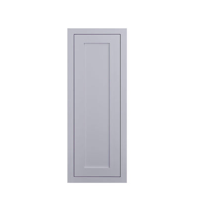 30" Tall Light Gray Inset Shaker Wall Cabinet - Single Door - 9", 12", 15", 18" & 21" Wide