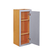 30" Tall Light Gray Inset Shaker Wall Cabinet - Single Door - 9", 12", 15", 18" & 21" Wide