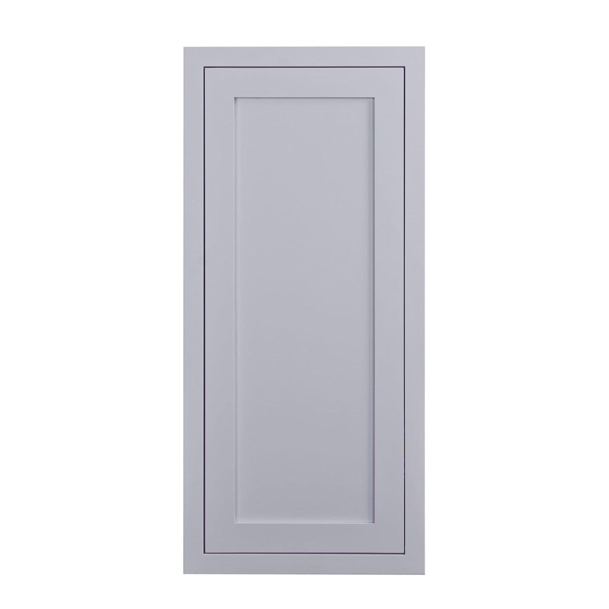 30" Tall Light Gray Inset Shaker Wall Cabinet - Single Door - 9", 12", 15", 18" & 21" Wide