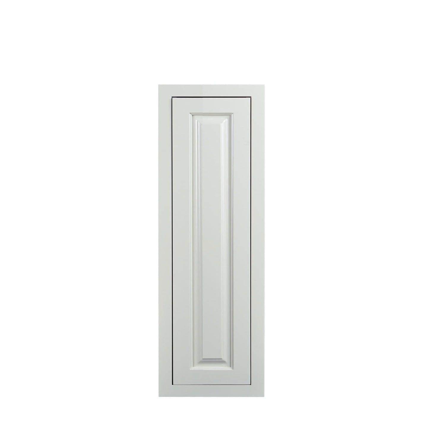 30" Tall Vintage White Inset Raised Panel Wall Cabinet - Single Door 9", 12", 15", 18" & 21"